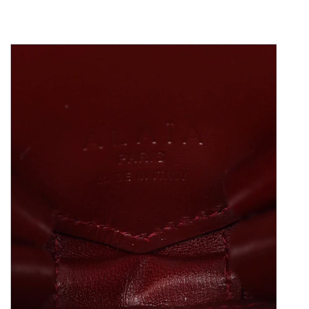ALAIA | Handbag | Lux Calfskin Le Coeur Bag Rouge Grenat - Picture 6 of 11